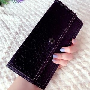 Coach flat leather wallet
